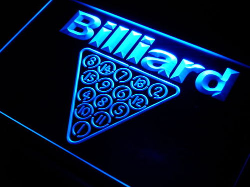 Billiards Room Neon Light Sign